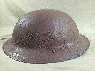 Antique 1915 - 1918 World War One Ww1 Us Army Brodie Doughboy Hard Hat Helmet