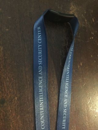 CIA Central Intelligence Agency LANYARD ID HOLDER National Counterintelligence 3