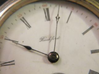 Rare 1890 ' s Rockford Large 18s Pocket Watch Runs 2