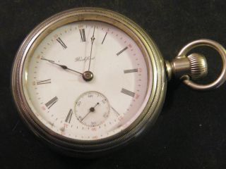 Rare 1890 ' s Rockford Large 18s Pocket Watch Runs 7