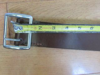 RARE Obsolete East German Army OFFICER ' s DDR LEATHER BELT 3