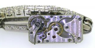 Tiffany & Co antique Art Deco Platinum 3.  49CT VS diamond ladies mechanical watch 3