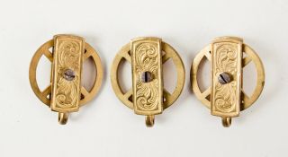 Vienna Regulator Clock Matching Set Of 3 Weight Pulleys @ 1880