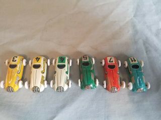 Vintage Tin Litho Mini Race Car `s 3,  4,  5,  7&11 Made In Us Zone Germany 1940 
