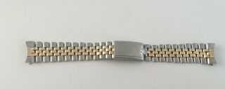 Rolex Swiss Jubilee Bracelet Band 1964 20mm Steel And Gold For Vintage Watch