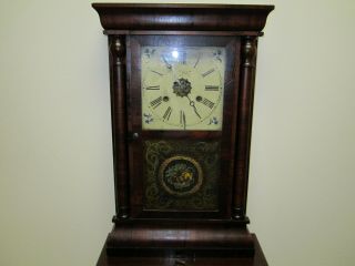 Antique Haven Weighted Ogee Clock Runs But Needs Weights.