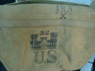WWI U.  S.  M1910 HAVERSACK WITH MESS ATTACHMENT & 
