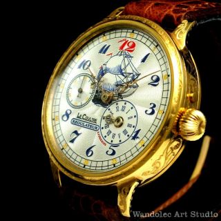Le Coultre Vintage Mens Wrist Watch Lecoultre Gold Regulateur Mens Wristwatch