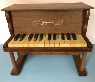 Guc Vintage 1950s Jaymar Child Upright Piano Toy Collectible 25 Key Pat.  2641135