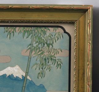 Antique FREDERICK RICHARDSON Japanese Folklore Illustration Watercolor Painting 3