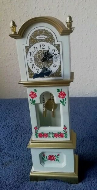 Vintage Marksman German Miniature Grandfather Clock