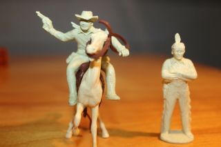 Marx The Lone Ranger And Tonto Vintage Late 50 
