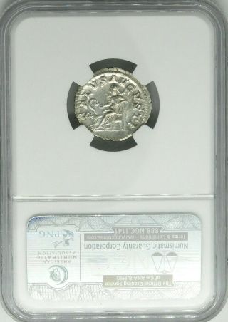 NGC Ch XF 4/5 - 3/5 Maximinus.  AR Denarius Exquisite Ancient Roman Silver Coin 2