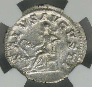 NGC Ch XF 4/5 - 3/5 Maximinus.  AR Denarius Exquisite Ancient Roman Silver Coin 4