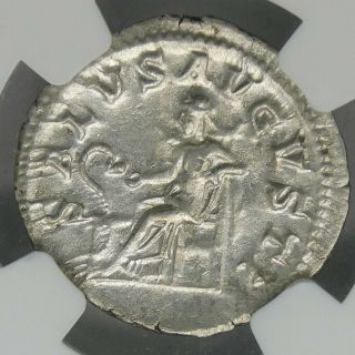 NGC Ch XF 4/5 - 3/5 Maximinus.  AR Denarius Exquisite Ancient Roman Silver Coin 7