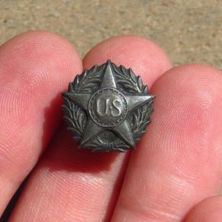 Ww1 Us Army Aef Military Honorable Discharge Lapel Pin Silver Wounds