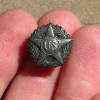 WW1 US Army AEF Military Honorable Discharge Lapel PIN Silver Wounds 3