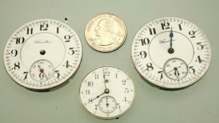 Antique Hamilton Illinois Pocket Watch Face And Movement