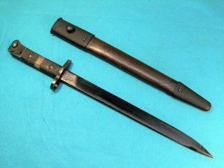 1944 Wwii Rfi No1 Mrk Iii British M1907 Smle Lee - Enfield - Bayonet & Scabbard