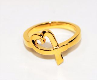 Loving Heart Paloma Picasso Tiffany & Co.  18k Yellow Gold Ring