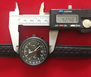 Vintage Heuer Ref 12 Valjoux 7734 PVD 40mm Watch 9