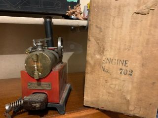 Antique Weeden Model 702 Horizontal Electric Toy Steam Engine Box