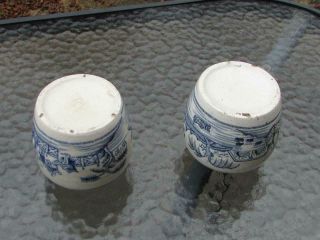 ANTIQUE QING DYNASTY 19TH CENTURY BLUE & WHITE CHINESE GINGER JARS POTS VASES 2