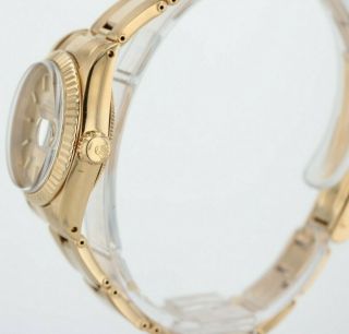 Vintage 18k Gold Rolex Ladies Datejust 6917 on 7204 Oyster Rivet Bracelet 3