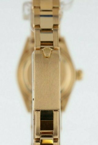 Vintage 18k Gold Rolex Ladies Datejust 6917 on 7204 Oyster Rivet Bracelet 5