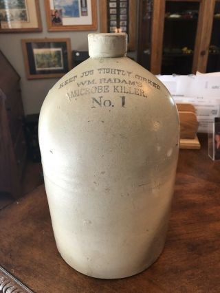 Wm.  Radam’s Microbe Killer.  No.  1 Keep Jug Tightly Corked.  1 - Gallon Jug