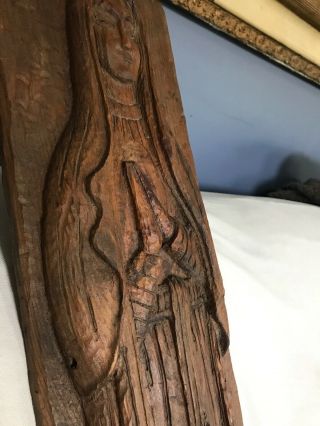 Hand Carved Wood Madonna W&j Sloane San Francisco Early 1900’s Nun Saint