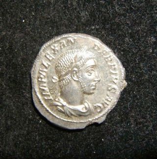 Roman Imperial Severus Alexander Ar Denarius Ancient Coin Ric Iv 254; State