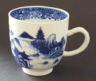 Chinese Export Blue & White Vintage Pre Victorian Oriental Antique Teacup