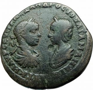 Severus Alexander Julia Mamaea Marcianopolis Ancient Roman Coin Homonoia I78757