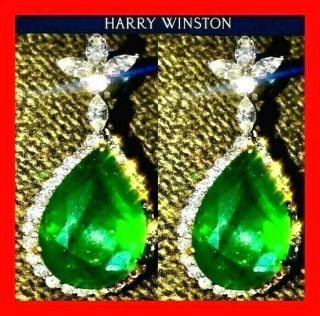 $399,  000⭐ 26 Ctw⭐FiNe Gorgeous EStaTE.  UNTREATED EMERALD FancY DIAMOND EARRINGS 3
