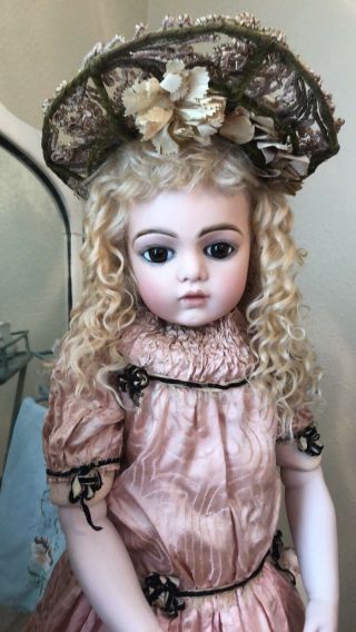 Dark Eyed 25” Bru Jne “13 French Bebe Doll Made By Colleen Phillips