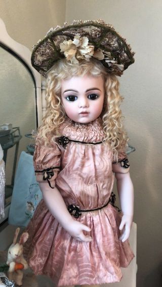 DARK EYED 25” Bru Jne “13 French Bebe Doll Made By Colleen Phillips 7