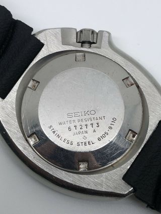 Vintage Rare Orignal Seiko Automatic Diver 150m 6105 - 8110 11