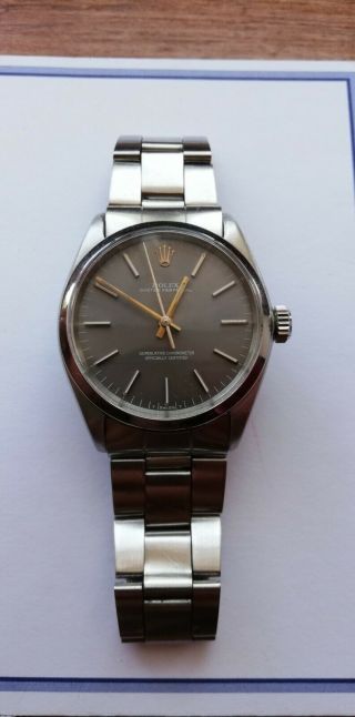 Rolex Oyster Perpetual Vintage Ref.  1002,  With Rare Greyish Dial
