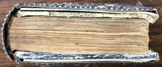 Antique Hebrew Jewish Judaica Book With Silver Binding. 12