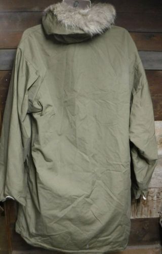 VINTAGE 1942 WWII US ARMY SKI MOUNTAIN TROOPS REVERSIBLE PARKA 10TH DIV L@@K 4