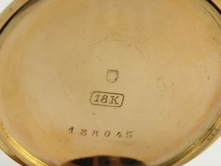 Antique VACHERON & CONSTANTIN 18K SOLID ROSE GOLD SMALL POCKET WATCH 8