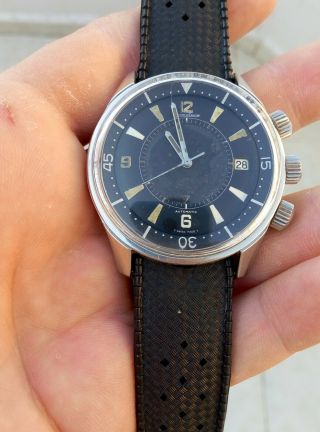 EXTRIMLY RARE 1968 JAEGER LECOULTRE POLARIS E859 MEMOVOX 42MM Men ' s Watch 3