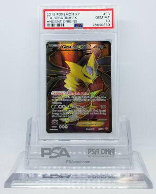 Pokemon Ancient Origins Full Art Giratina Ex 93/98 Holo Foil Psa 10 Gem