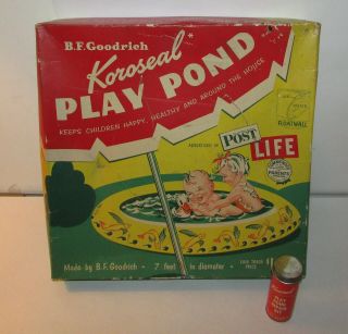 1950s B.  F.  Goodrich Koroseal Play Pond Kid 