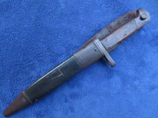 VERY RARE ANTIQUE M1895 LEE NAVY BAYONET AND SCABBARD 12
