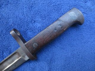 VERY RARE ANTIQUE M1895 LEE NAVY BAYONET AND SCABBARD 5