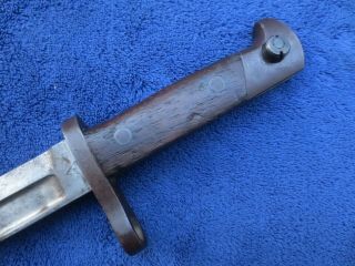 VERY RARE ANTIQUE M1895 LEE NAVY BAYONET AND SCABBARD 6