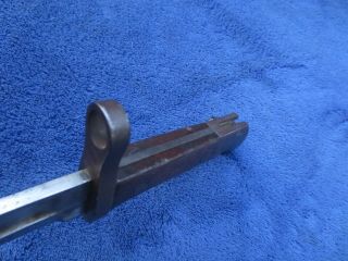 VERY RARE ANTIQUE M1895 LEE NAVY BAYONET AND SCABBARD 8