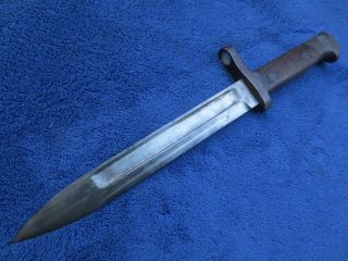 VERY RARE ANTIQUE M1895 LEE NAVY BAYONET AND SCABBARD 9